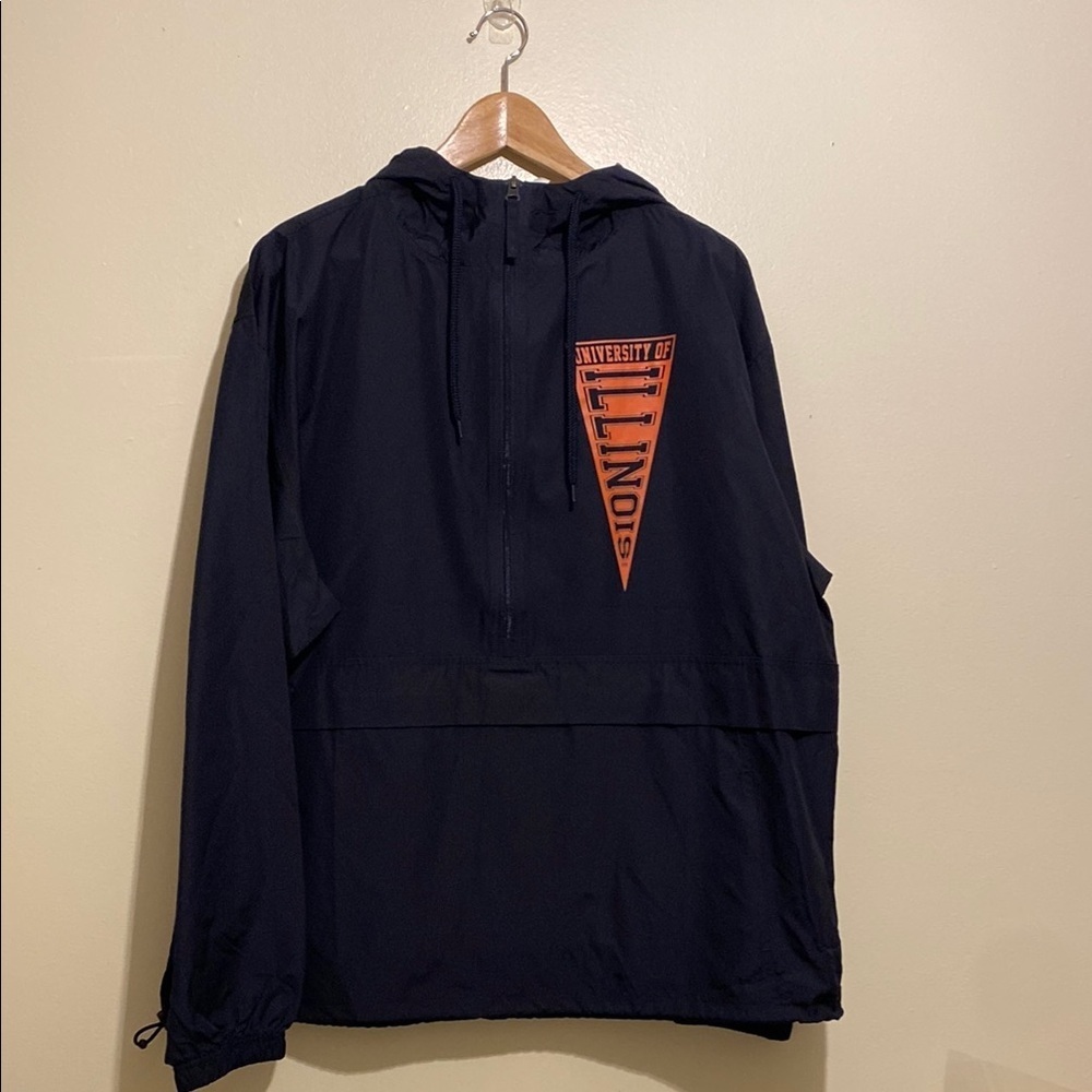 Ouray Blavk and Orange Windbreaker Jacket. Size M . New. Unisex model